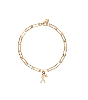 Karen Walker Schmuck Karen Walker - Runaway Girl Charm Armband 9 Karat Gelbgold