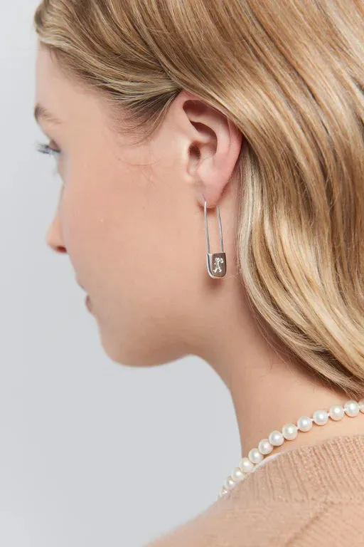 Karen Walker Schmuck Karen Walker - Sicherheitsnadel-Ohrringe Aus Sterling Silber