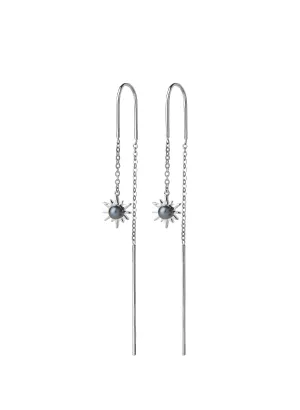 Karen Walker Schmuck Karen Walker Versuchungsfaden Ohrringe - Silber, Perle