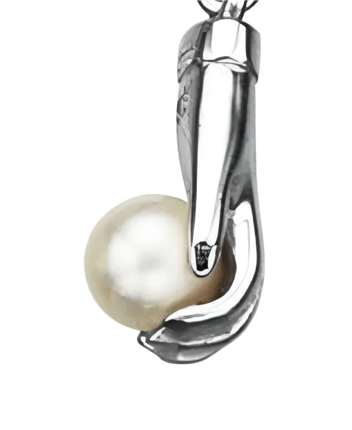 Karen Walker Schmuck Karen Walker Weisheits-Anhänger - Silber, Perle