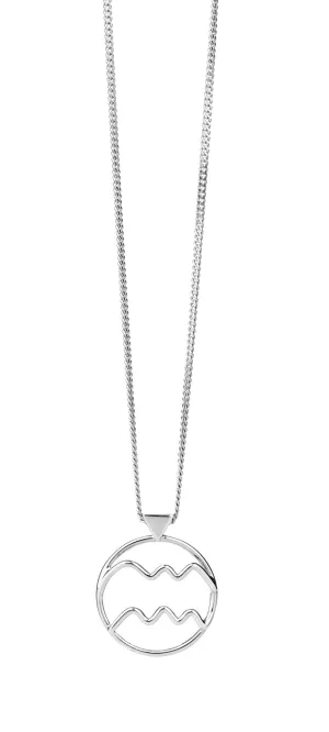 Karen Walker Schmuck Karen Walker Tierkreiszeichen Anhänger - Wassermann - Silber