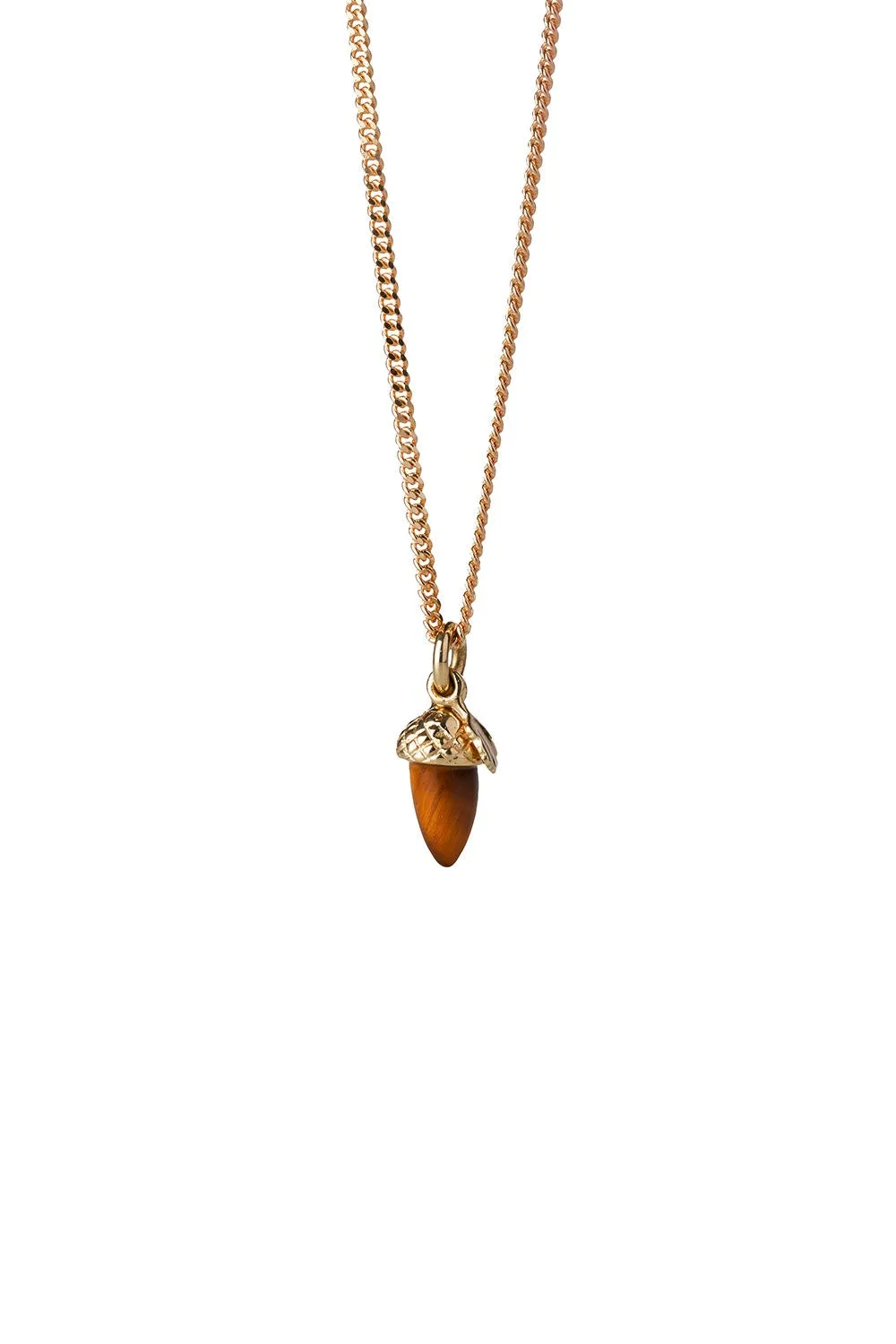 Karen Walker Schmuck Karen Walker - Mikro Eichel und Blatt Halskette Gold