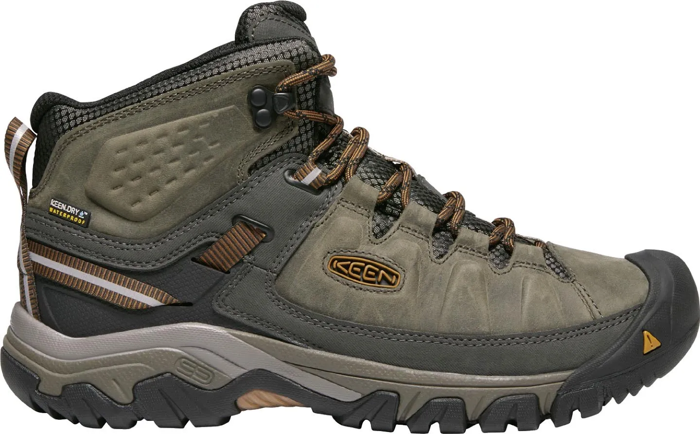 Keen Schuhe Targhee III Mid Wasserdicht Schwarz-Oliv/Goldbraun