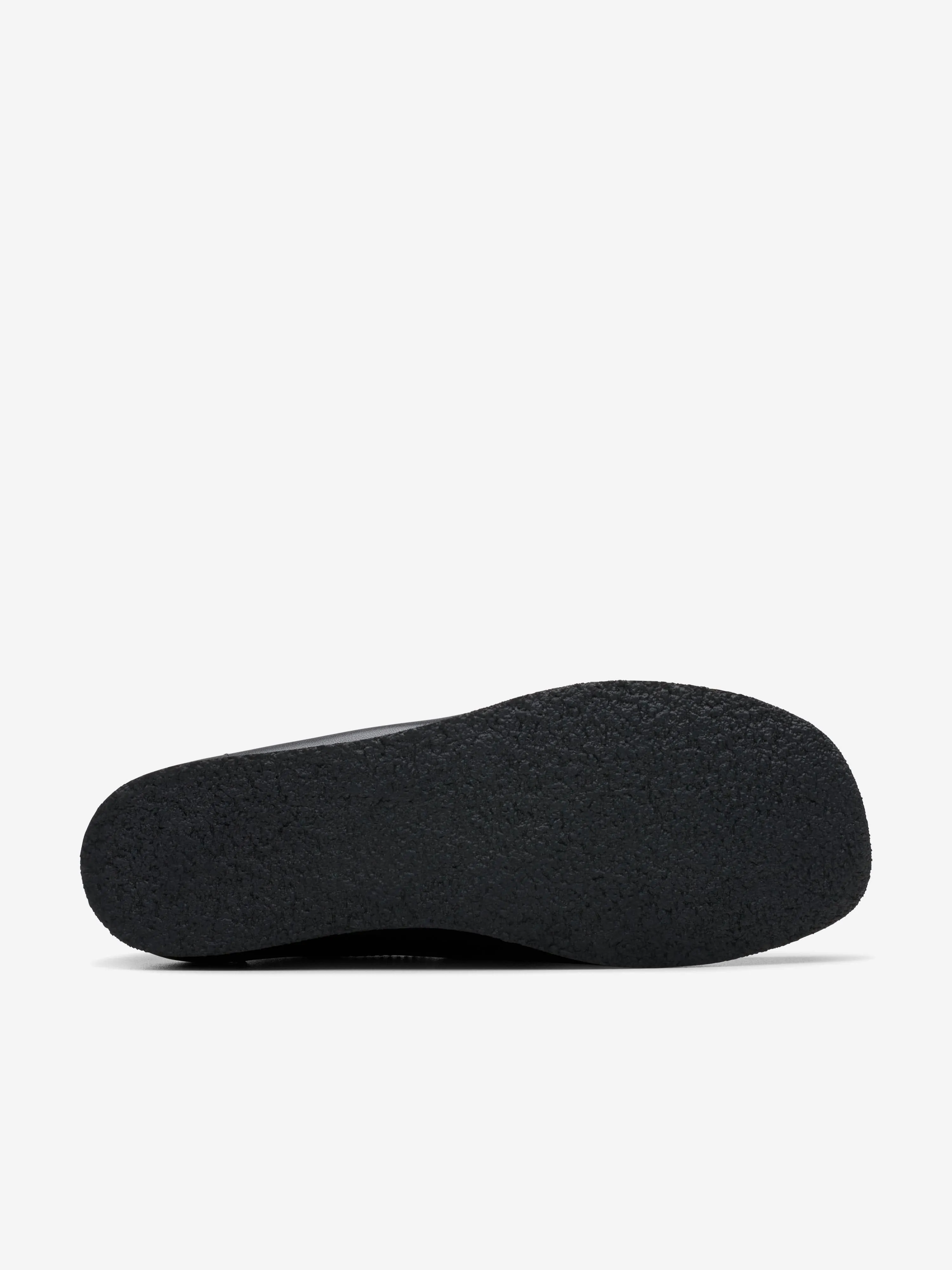 Kinder Wallabee Lederschuhe in Schwarz