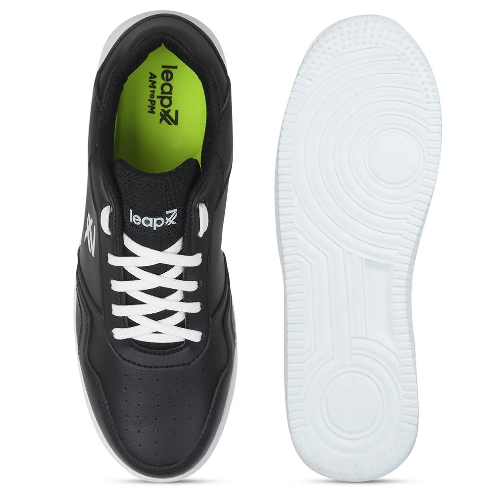 Leap7x Casual Schwarze Sneaker Für Herren SNOOKIS-E Von Liberty