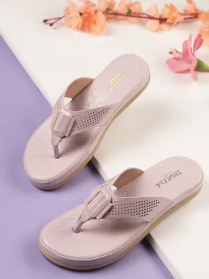 Lila PU Schlupf-Slipper (TC-ST-015-LIL)