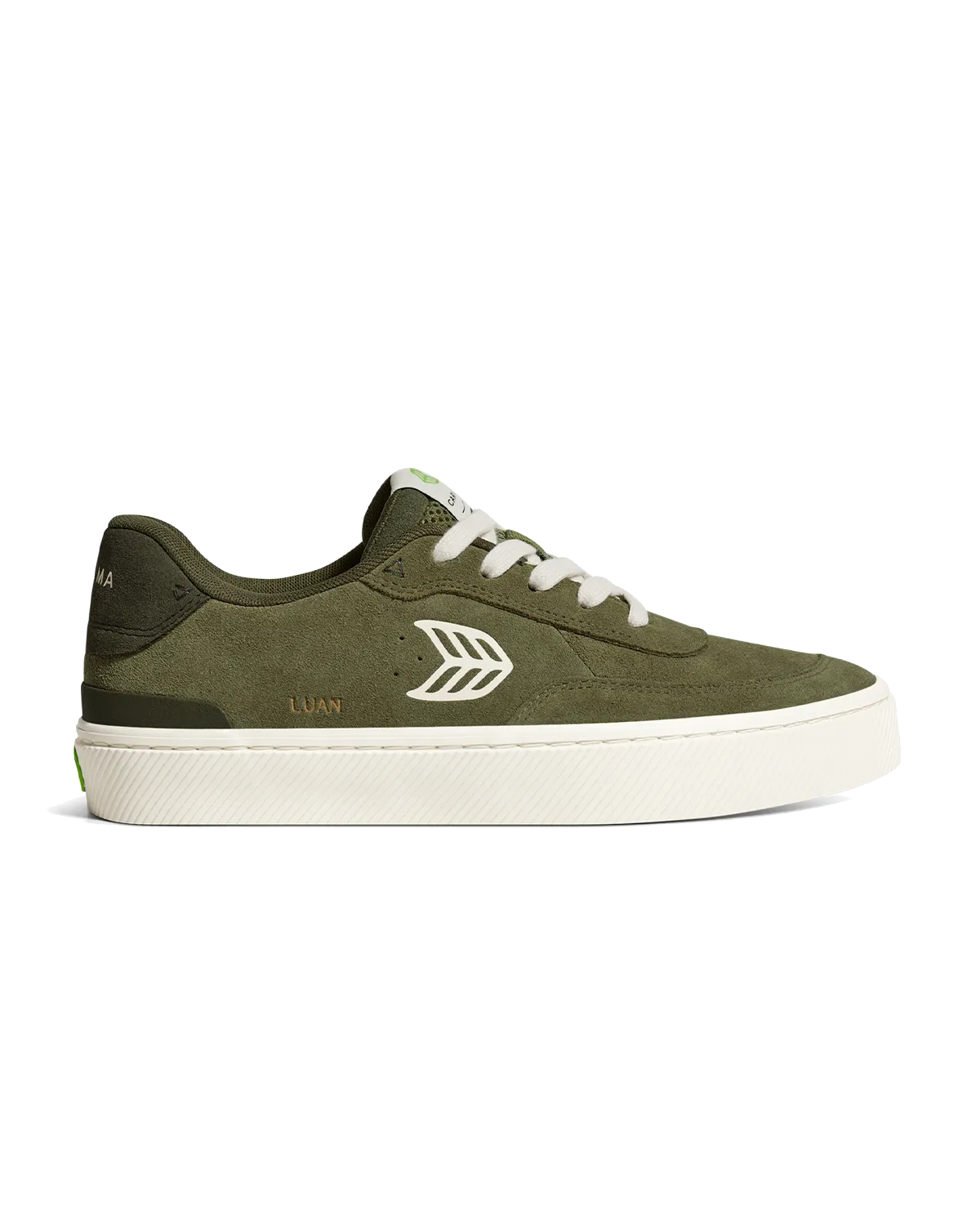 Luan Pro Wildlederschuhe in Olivgrün & Elfenbein