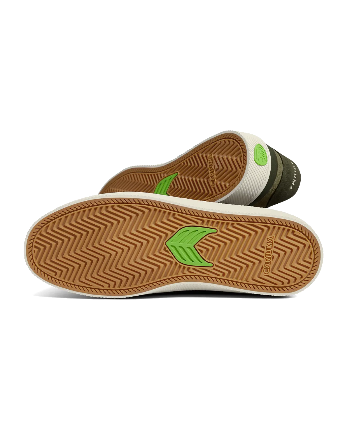 Luan Pro Wildlederschuhe in Olivgrün & Elfenbein