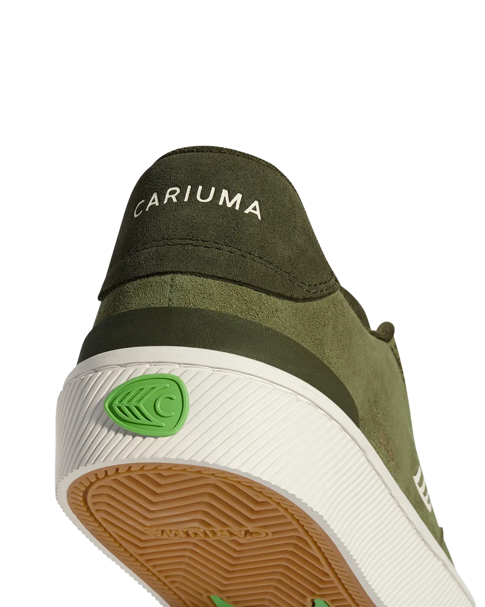 Luan Pro Wildlederschuhe in Olivgrün & Elfenbein