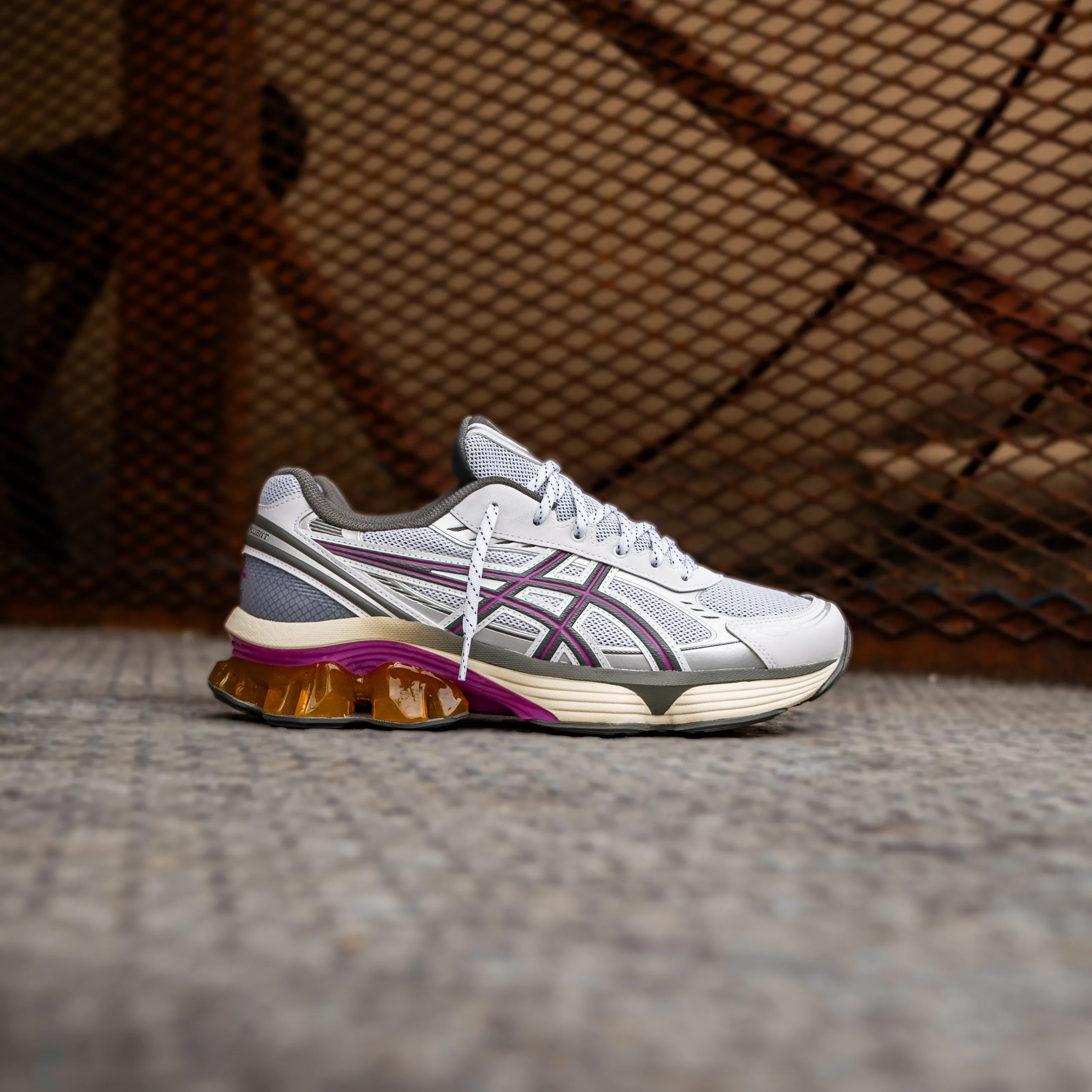 Herren Asics Gel-Kinetic Fluent (Weiß/Trüffelgrau) Asics Schuhe