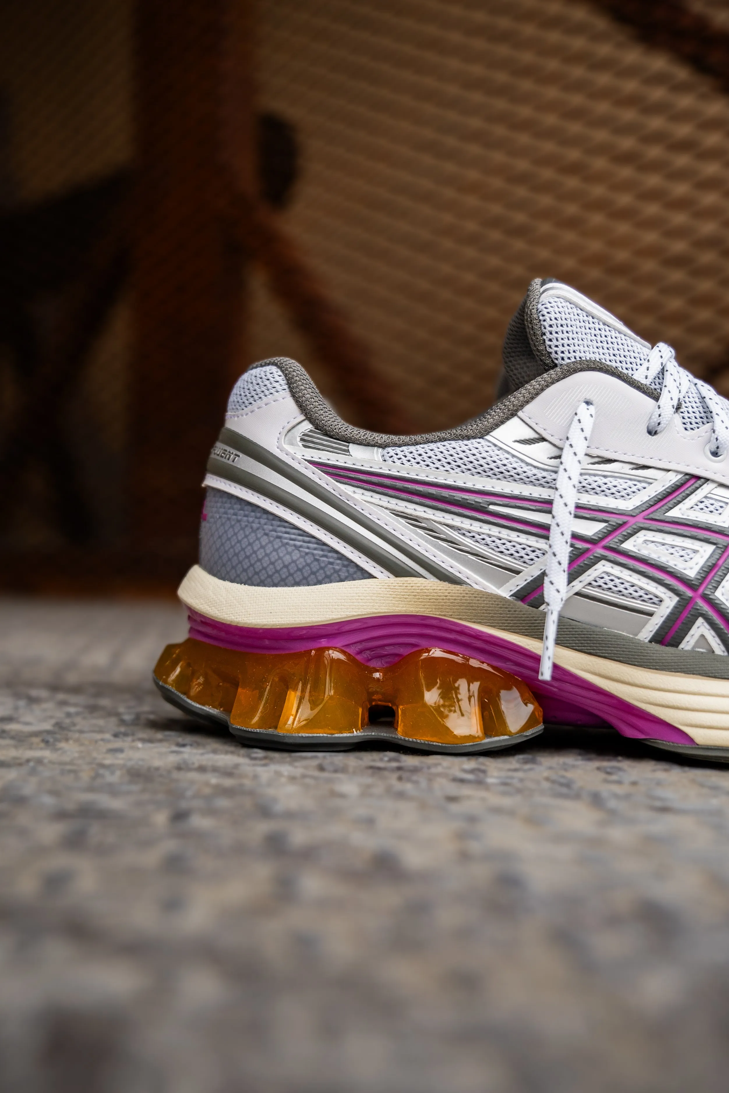 Herren Asics Gel-Kinetic Fluent (Weiß/Trüffelgrau) Asics Schuhe
