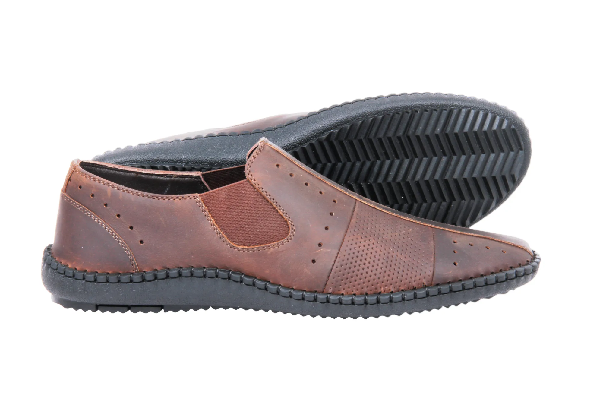 Herren Casual Lederschuh 45858