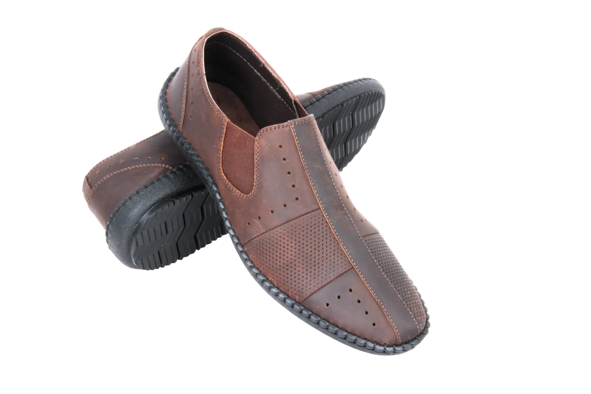 Herren Casual Lederschuh 45858