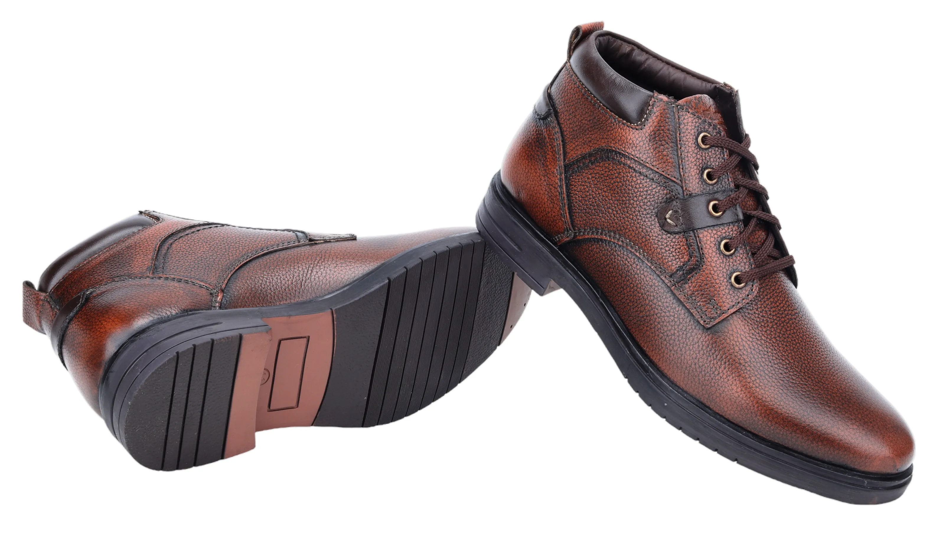 Herren Leder Stiefel Casual Schuh 38012