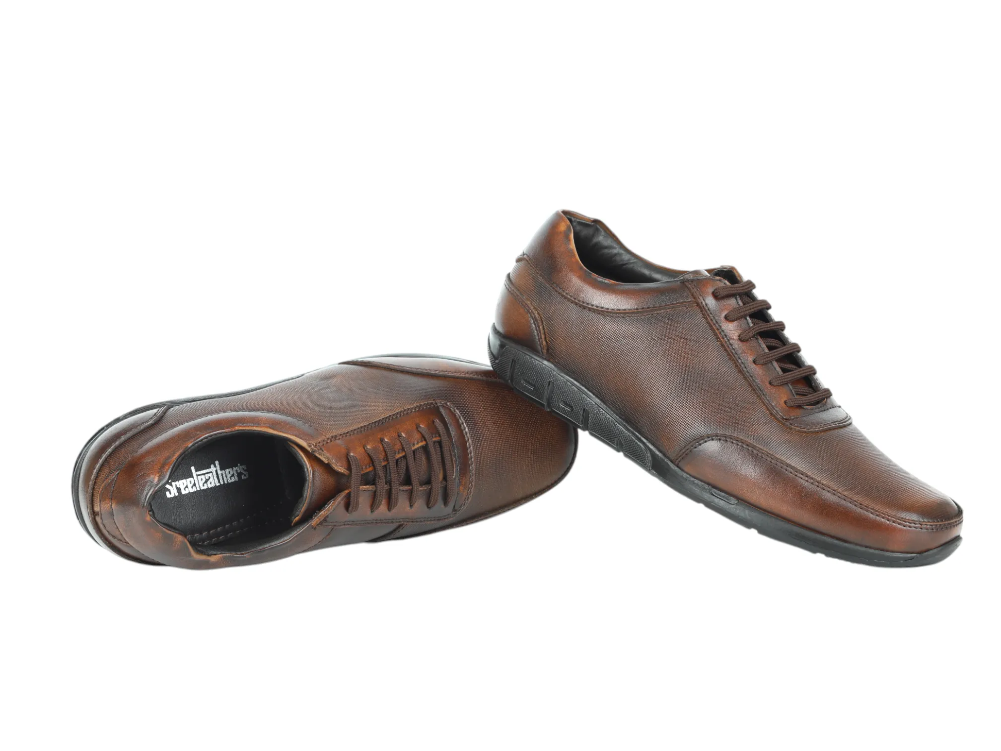 Herren Leder Freizeitschuhe 996556