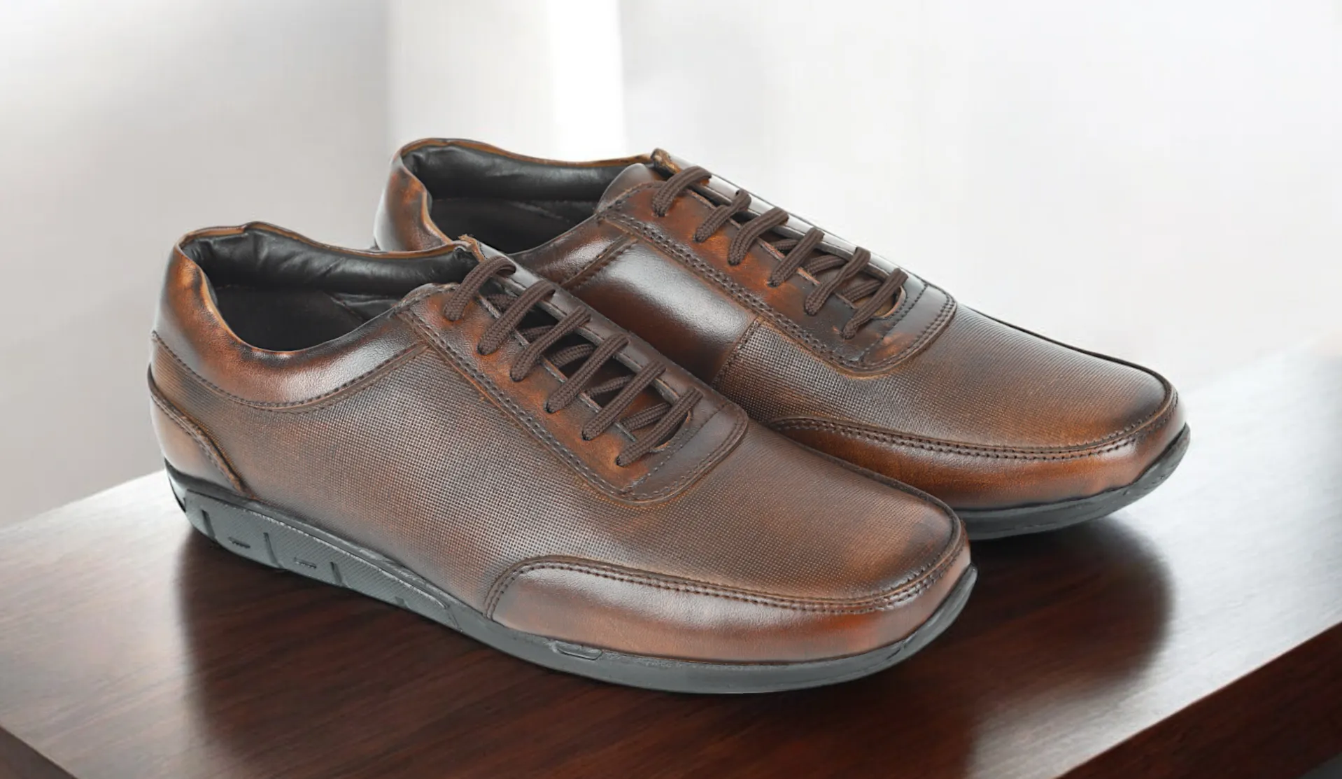 Herren Leder Freizeitschuhe 996556