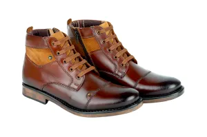Herren Premium Leder Casual Boot Schuh 91535