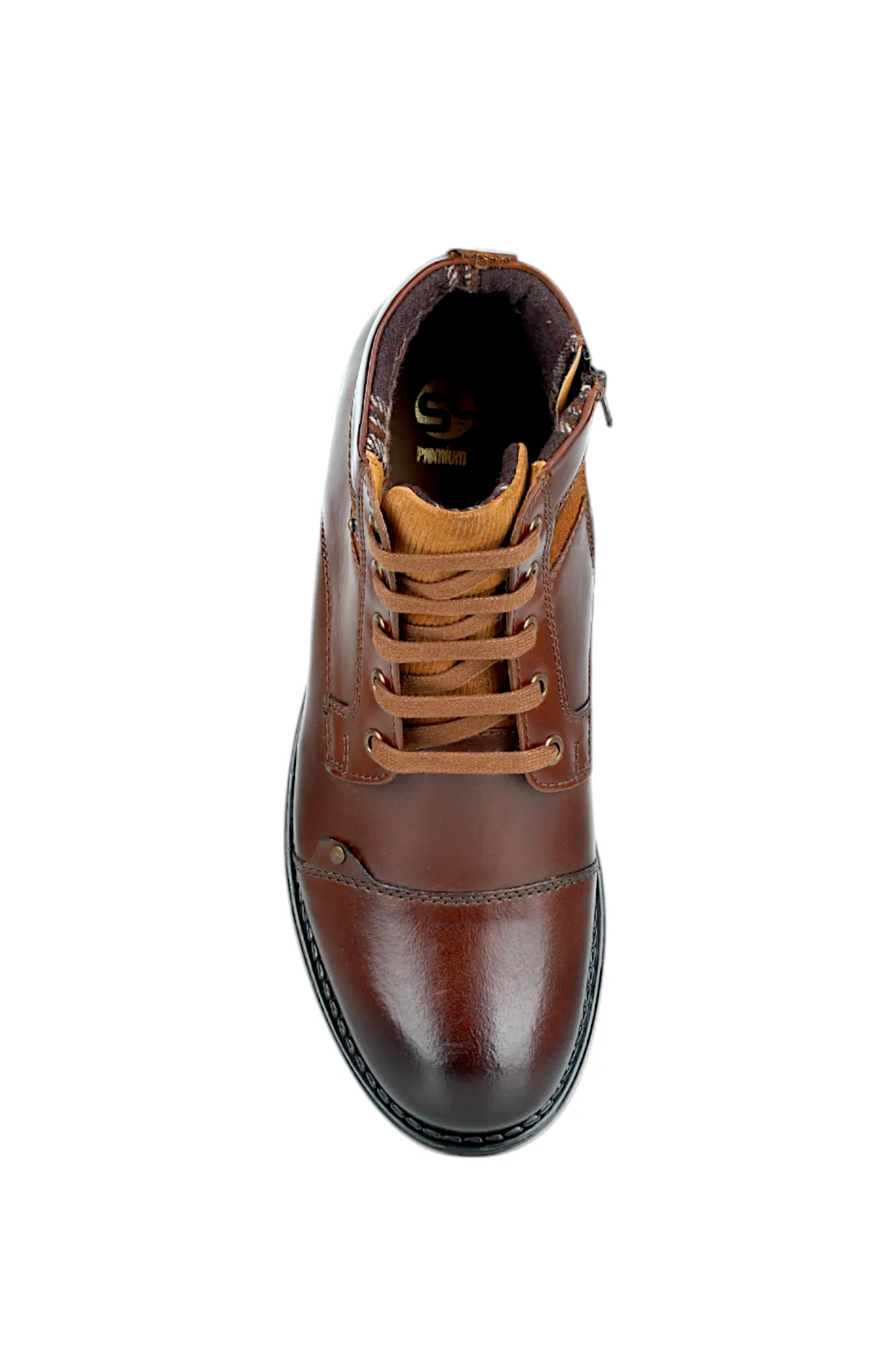 Herren Premium Leder Casual Boot Schuh 91535