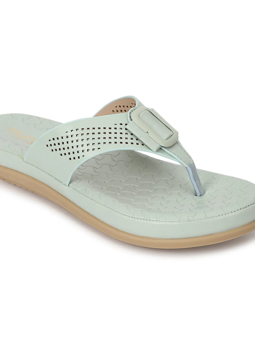 Mint PU Schlupf-Flats (TC-ST-015-MNT)