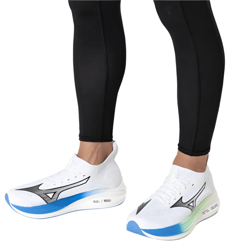 Mizuno Herren Neo Zen Laufschuhe in Weiß/Schwarz/Frontier Blau SS25 Schuhe_Mizuno