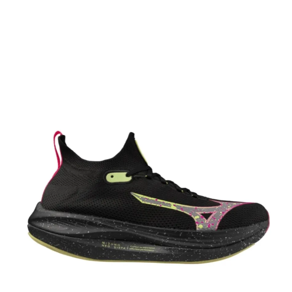 Mizuno Neo Vista Herren-Laufschuhe - Schwarz Silber/Rosa Tetra AW24 Schuhe_Mizuno