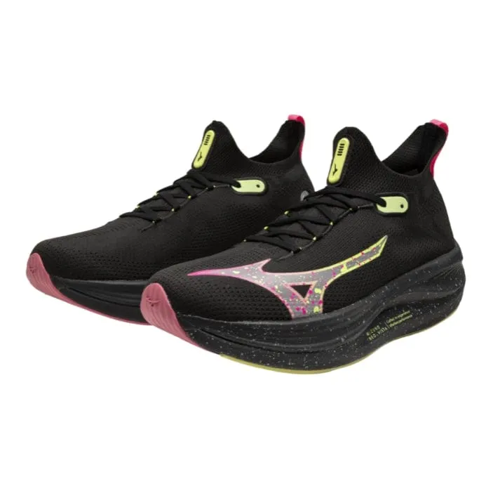 Mizuno Neo Vista Herren-Laufschuhe - Schwarz Silber/Rosa Tetra AW24 Schuhe_Mizuno