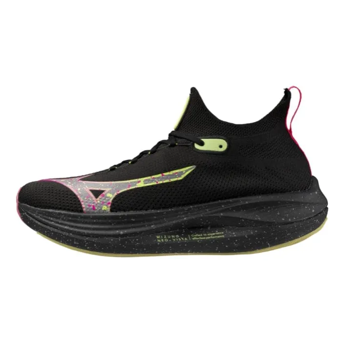 Mizuno Neo Vista Herren-Laufschuhe - Schwarz Silber/Rosa Tetra AW24 Schuhe_Mizuno
