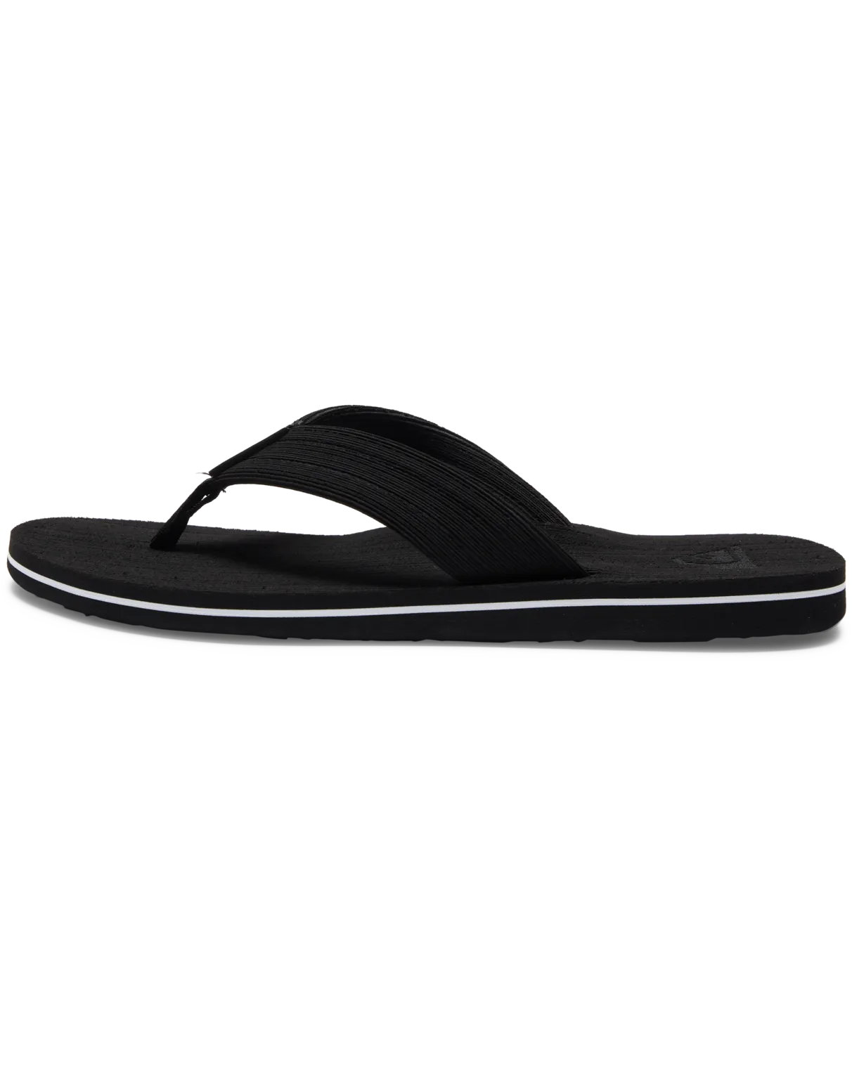 Molokai Layback Texturierte Flip-Flops in Schwarz, Weiß & Schwarz