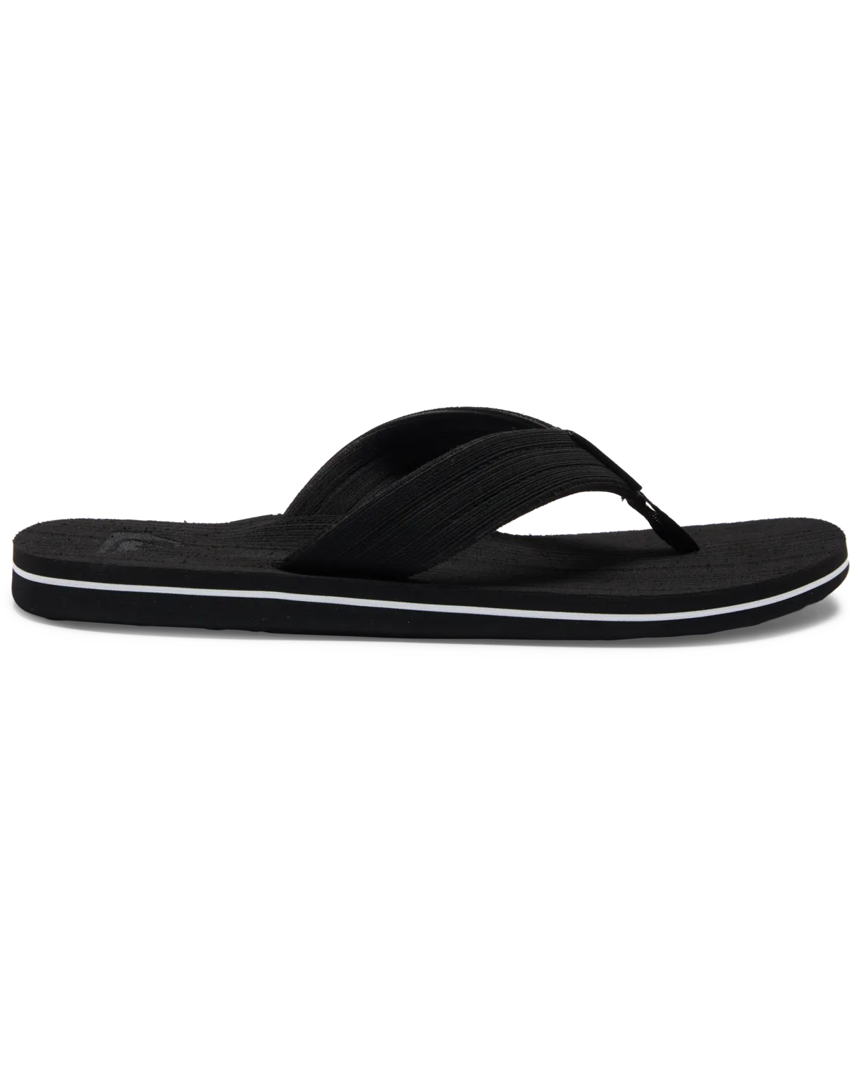 Molokai Layback Texturierte Flip-Flops in Schwarz, Weiß & Schwarz