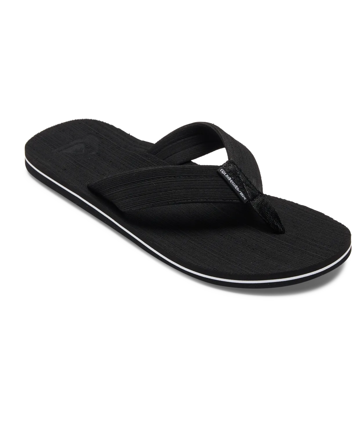Molokai Layback Texturierte Flip-Flops in Schwarz, Weiß & Schwarz