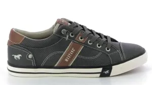 Mustang Graphite & Braun Sneaker Marineblau
