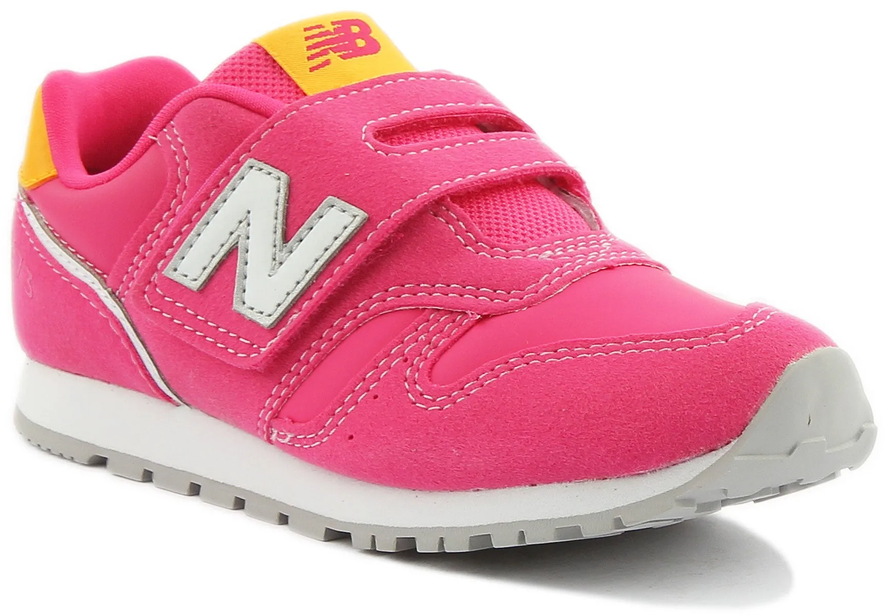 New Balance 373 YZ373WP2 Kinder-Schuhe mit Klettverschluss in Fuchsia von New Balance