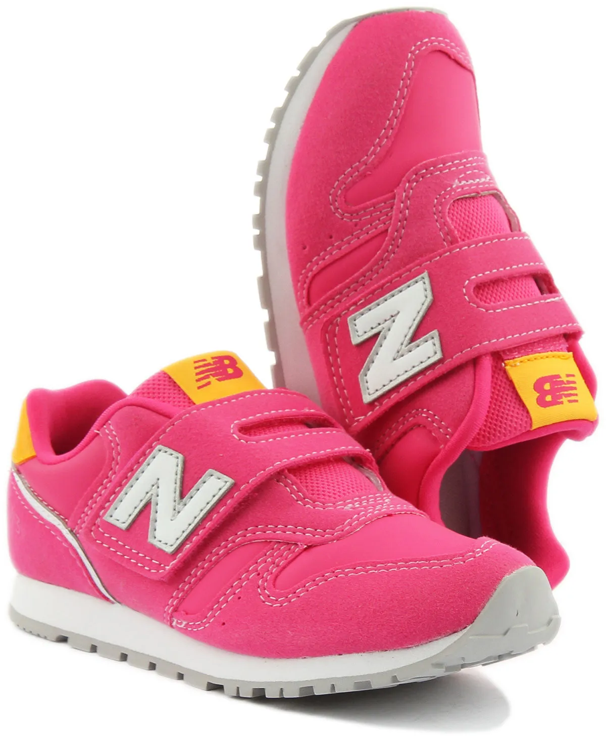 New Balance 373 YZ373WP2 Kinder-Schuhe mit Klettverschluss in Fuchsia von New Balance