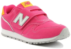 New Balance 373 YZ373WP2 Kinder-Schuhe mit Klettverschluss in Fuchsia von New Balance