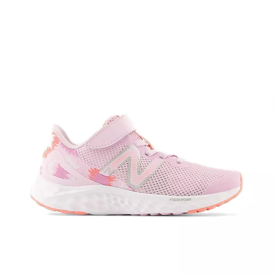 New Balance Light Raspberry Arishi v4 Schnürsenkel-Kindersneaker