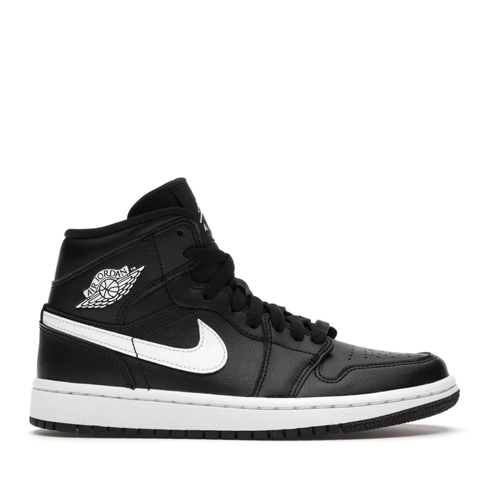 NIKE AIR JORDAN1 MID SCHWARZ WEIß