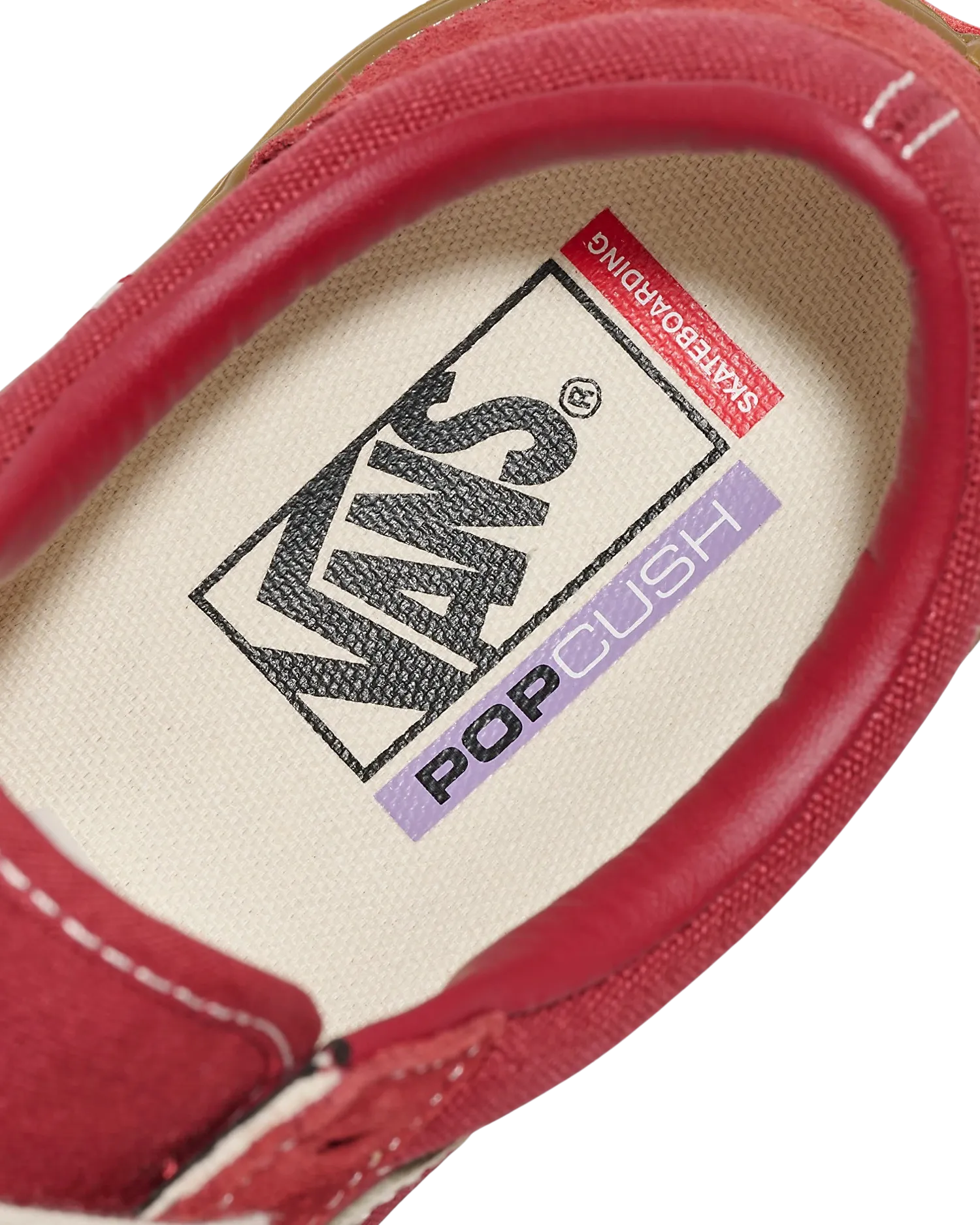 Old Skool Schuhe in Rot & Gummi