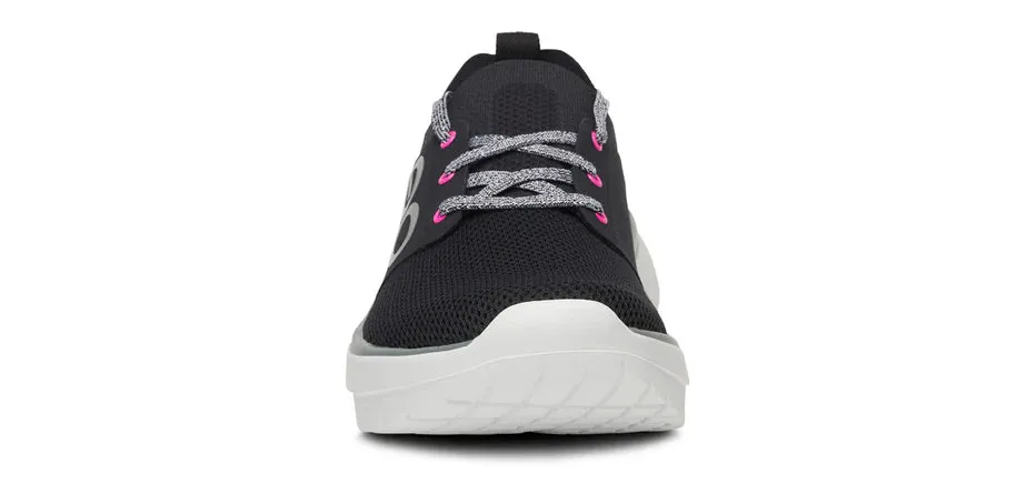 OOFOS OOMY STRIDE DAMEN SCHWARZ/WEIß