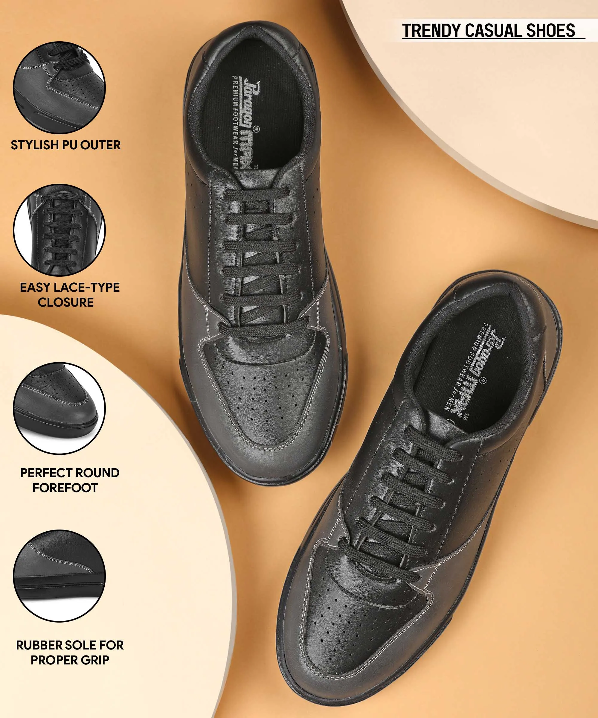 Paragon K1011G Herren Freizeitschuhe | Stilvolle Outdoor-Wanderschuhe | Für den täglichen Gebrauch & besondere Anlässe | Schick & modisch | Bequeme gepolsterte Sohlen