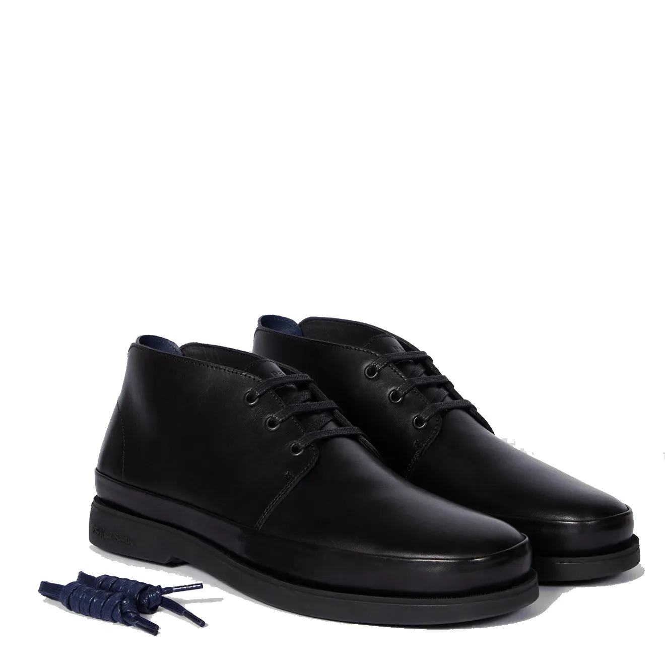 Paul Smith Leder Crane Chukka Stiefel Schwarz