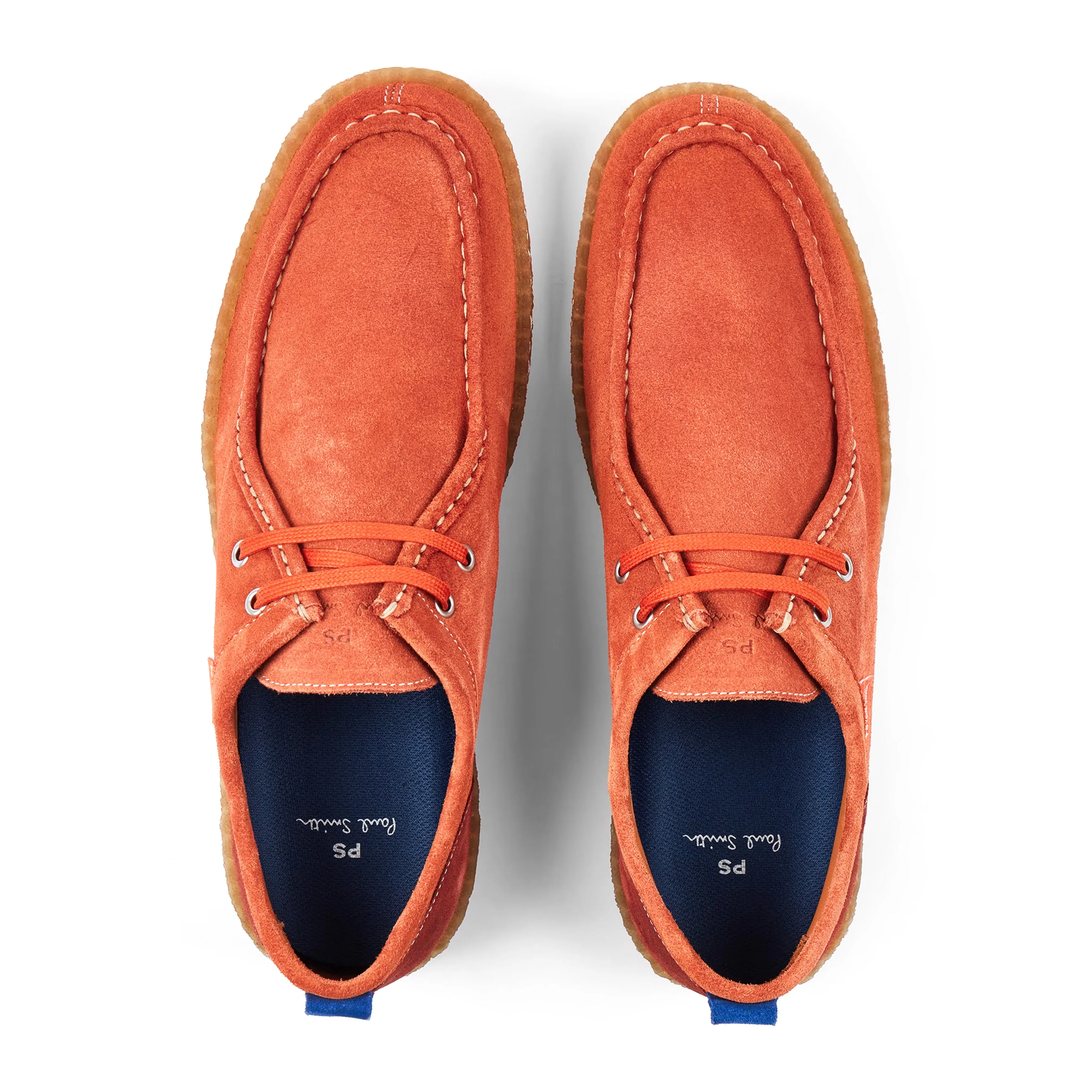 Paul Smith Wildleder Buster Schuhe Orange