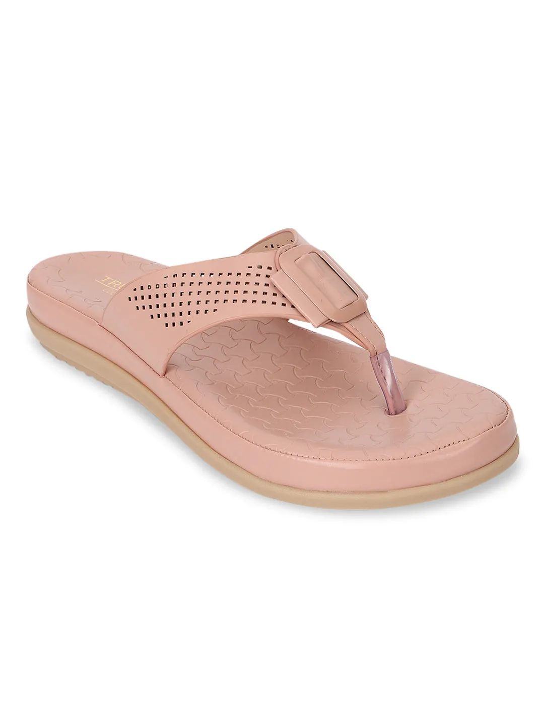 Rosa PU Schlupf-Flats (TC-ST-015-PNK)