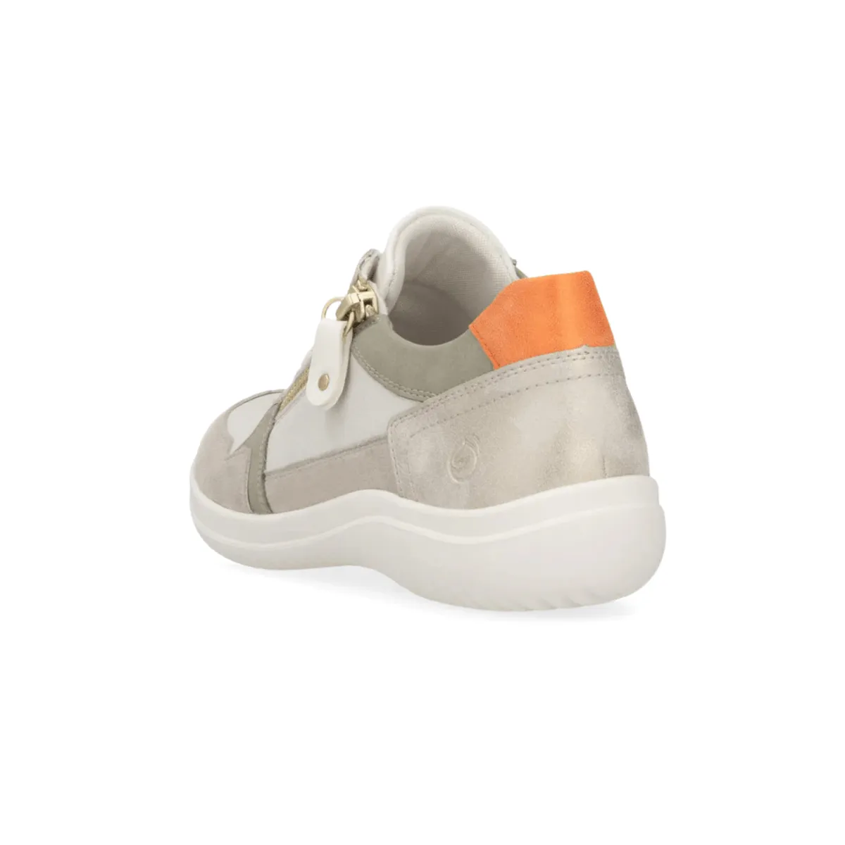Rieker Damen Louann D1E06-80 Lehm/Elfenbein/Salbei/Muschel/Orange