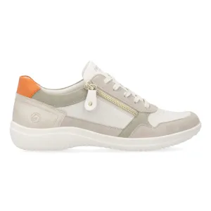 Rieker Damen Louann D1E06-80 Lehm/Elfenbein/Salbei/Muschel/Orange