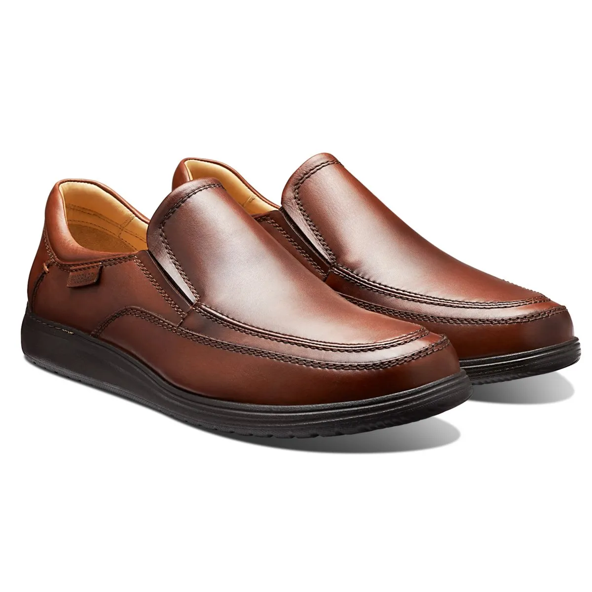 Samuel Hubbard Herren Featherlight Olema Loafer Antikbraunes Leder