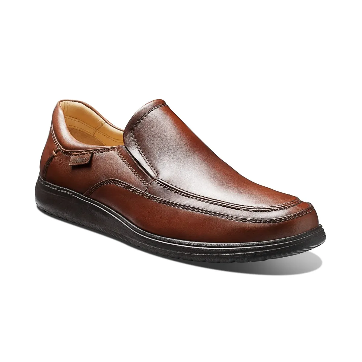 Samuel Hubbard Herren Featherlight Olema Loafer Antikbraunes Leder