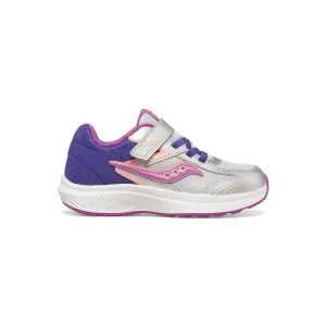 Saucony Schuhe Cohesion KDZ A/C Sneaker Lila/Silber/Rosa (10.5c-3J)