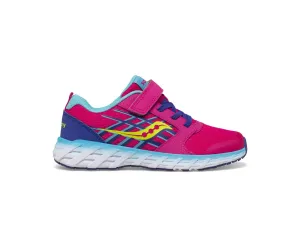 Saucony Schuhe Wind A/C 2.0 Rosa/Blau/Grün (10,5c-3,5y)