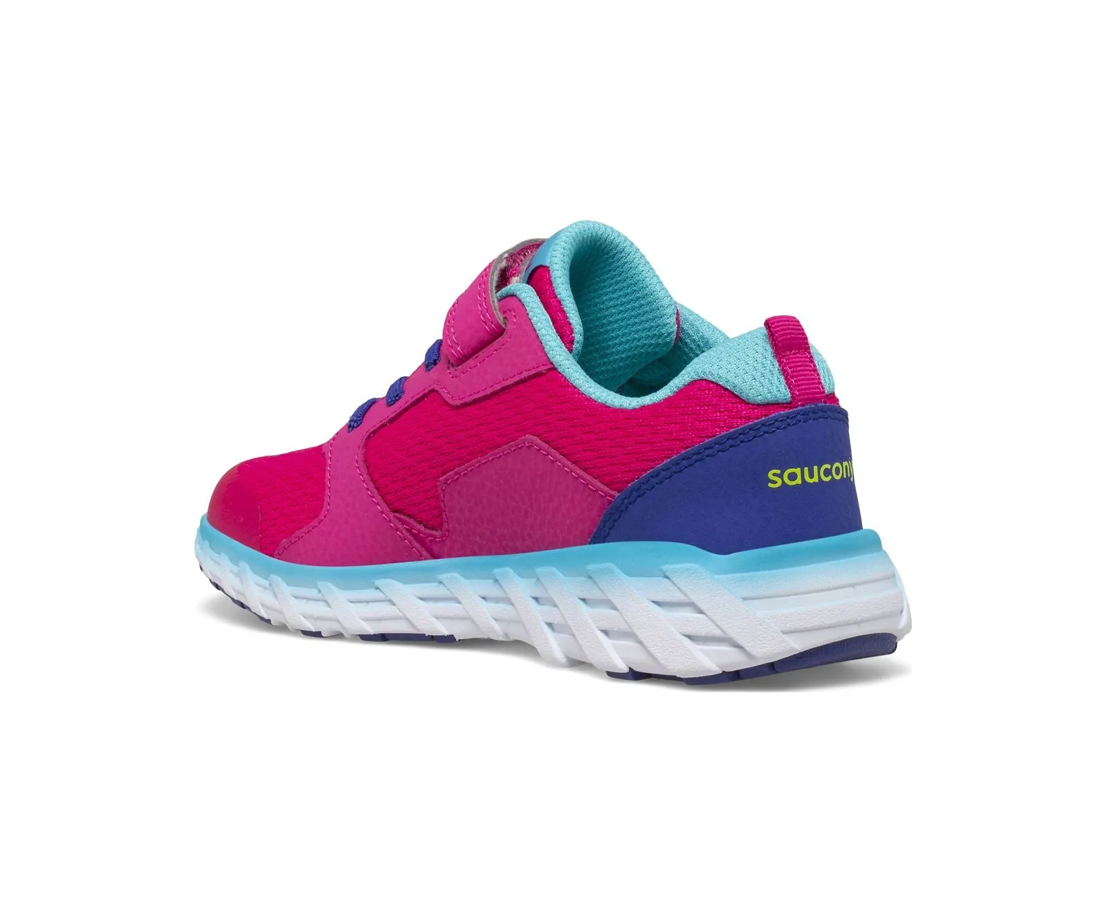 Saucony Schuhe Wind A/C 2.0 Rosa/Blau/Grün (10,5c-3,5y)