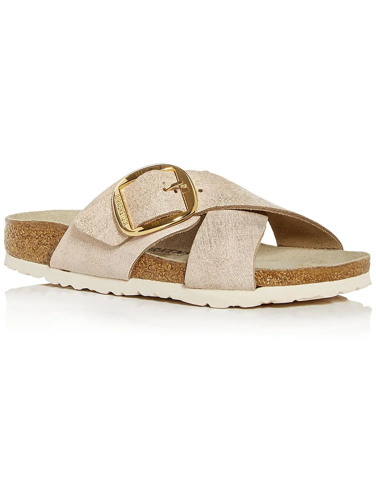 Siena Damen-Leder-Slide-Sandalen für den Casual-Look